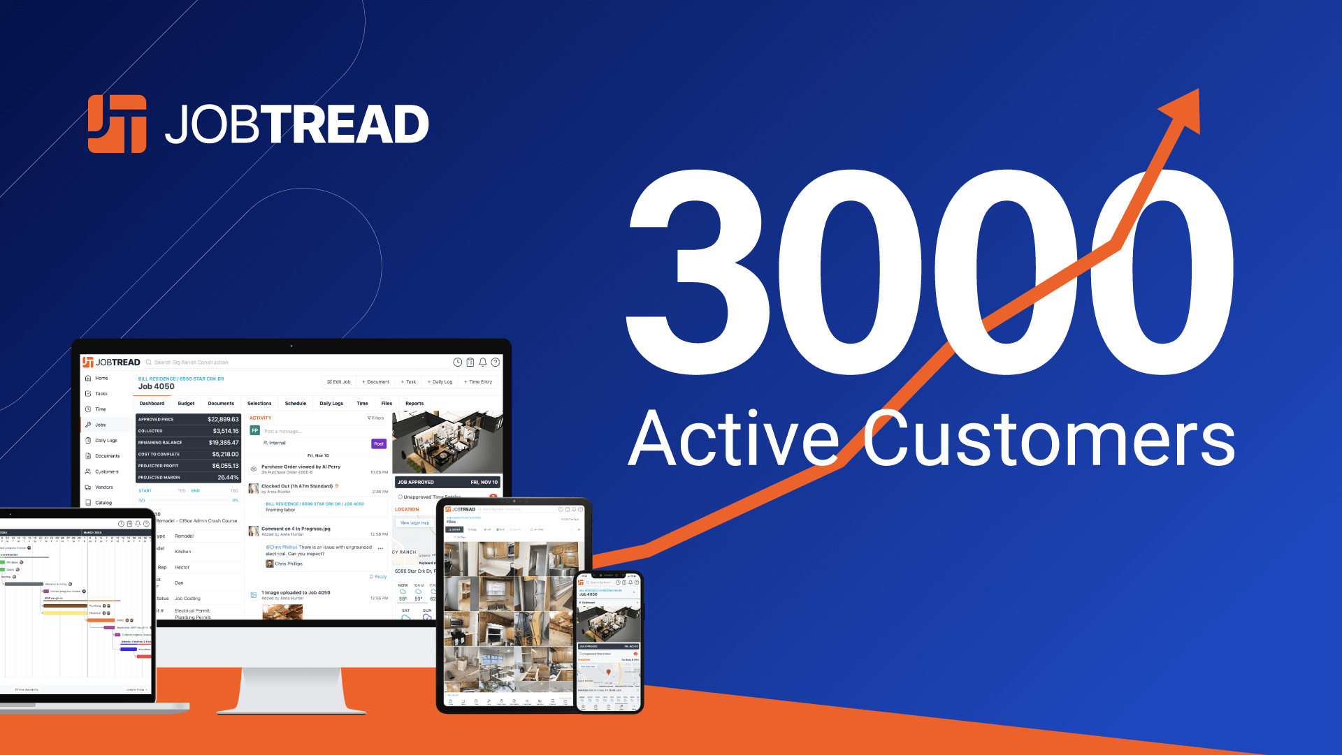 JobTread Reaches 3,000 Active Customers