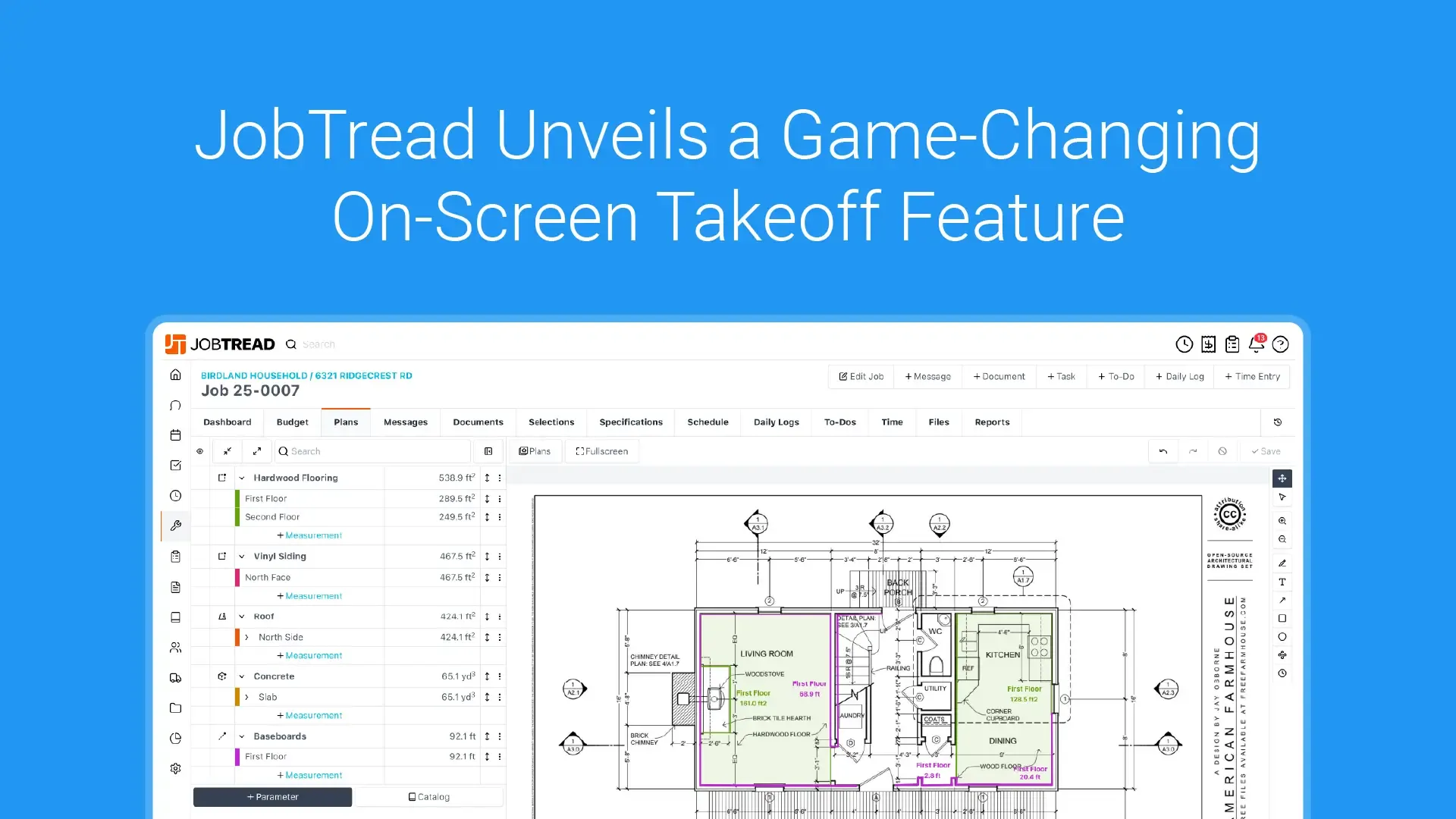 JobTread Unviels a Game-Changing On-screen Takeoff Feature