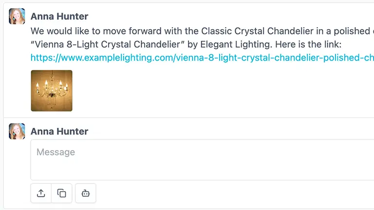 Start a discussion about a selection